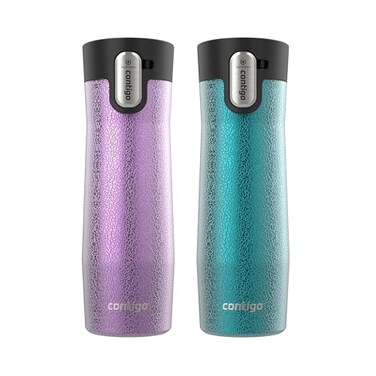 Contigo AUTOSEAL West Loop VacuumInsulated Stainless Steel Travel Mug with EasyClean Lid 20 oz 2Pack