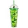 Silver Buffalo Shrek Swamp Beware Ogre Dome Glitter Top Travel Tumbler 24 Ounces