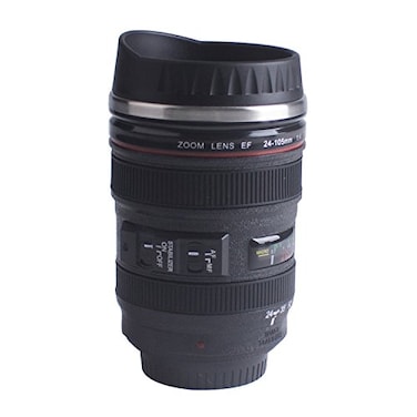 JDYYICZ Camera Coffee Mug Lens Travel Thermos Cup with lid