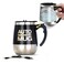 daasigwaa Self Stirring Mug Rechargeable Magnetic Electric Auto Mixing Stainless Steel Cup for OfficeKitchenTravelHome CoffeeTeaHot ChocolateMilk400 ml135 ozBlack