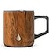Elemental Insulated Coffee Mug TripleWall Stainless Steel Summit Travel Cup for Hot and Cold Drinks Thermal Coffee Mug with Lid and Handle for Camping Office Travel 12oz Teakwood