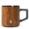 Elemental Insulated Coffee Mug TripleWall Stainless Steel Summit Travel Cup for Hot and Cold Drinks Thermal Coffee Mug with Lid and Handle for Camping Office Travel 12oz Teakwood
