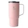 REDUCE 24 oz Hot1 Vacuum Insulated Mug for Hot Tea Coffee and Other Hot Drinks With FloMotion Lid and Handle SingleServe and Cupholder Friendly Keeps Drinks Hot for up to 8 Hrs Pink Salt