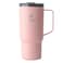 REDUCE 24 oz Hot1 Vacuum Insulated Mug for Hot Tea Coffee and Other Hot Drinks With FloMotion Lid and Handle SingleServe and Cupholder Friendly Keeps Drinks Hot for up to 8 Hrs Pink Salt