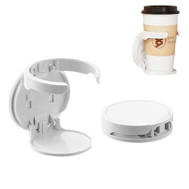 CHENSHUO Collapsible Water Cup HolderWall Mounted Water Glass Beer Bottle Beverage Soda Coffee Mug Holder CupDesign for Home OfficeUniversal Multi Size Cup and Mug Holder1Pieces