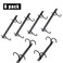 eastbao 6 Pack Mug Holder with 24 HooksCoffee Cup Holder Under Cabinet OrganizerMug Rack Storage OrganizerDisplay Hanging Cups Drying Hook for Bar Kitchen Utensils Black a