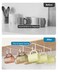 Luckinow 3 Pack Mug Hooks Under Cabinet Coffee Mug Holder for Hanging Under Shelf Cup Hanger with 9 Hooks for Displaying Mugs Coffee Cups and Kitchen Utensils White