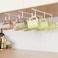 Luckinow 3 Pack Mug Hooks Under Cabinet Coffee Mug Holder for Hanging Under Shelf Cup Hanger with 9 Hooks for Displaying Mugs Coffee Cups and Kitchen Utensils White