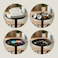 Priseen Coffee Mug Tree Cup Holder for 6 Cups with Tray for Phone Tissues or Capsule Black