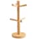 Yaphetss Coffee Mug Tree with 6 Hooks Mug Tree Stand Wooden Coffee Cup Holder Countertop Mug Tree Mug Stand Kitchen Organizer Kitchen Organizer Storage Stand