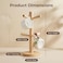 Yaphetss Coffee Mug Tree with 6 Hooks Mug Tree Stand Wooden Coffee Cup Holder Countertop Mug Tree Mug Stand Kitchen Organizer Kitchen Organizer Storage Stand