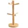 Yaphetss Coffee Mug Tree with 6 Hooks Mug Tree Stand Wooden Coffee Cup Holder Countertop Mug Tree Mug Stand Kitchen Organizer Kitchen Organizer Storage Stand