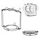 YOLIFE Tea Cup Holder for Countertop Metal Cup and Saucer Display Stand Foldable Tea Station Organizer Espresso Coffee Cups Rack for Home or Bar Decor