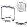 YOLIFE Tea Cup Holder for Countertop Metal Cup and Saucer Display Stand Foldable Tea Station Organizer Espresso Coffee Cups Rack for Home or Bar Decor