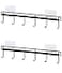 YYaaloa 2Pack of Wall Hooks Mount Coat Hat Hook Black Rack with 6 Hooks Coffee Cup and Mug Rack Key Hanger Clothes Holder Coffee Mug Holder Kitchen Bathroom Housekeeper Home Organizer Door Hook 2 Blac