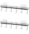 YYaaloa 2Pack of Wall Hooks Mount Coat Hat Hook Black Rack with 6 Hooks Coffee Cup and Mug Rack Key Hanger Clothes Holder Coffee Mug Holder Kitchen Bathroom Housekeeper Home Organizer Door Hook 2 Blac