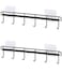 YYaaloa 2Pack of Wall Hooks Mount Coat Hat Hook Black Rack with 6 Hooks Coffee Cup and Mug Rack Key Hanger Clothes Holder Coffee Mug Holder Kitchen Bathroom Housekeeper Home Organizer Door Hook 2 Blac