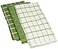Ritz Premium 100 Cotton Terry Check Kitchen Dish Towels Highly Absorbent Super Soft LongLasting 25x15 3Pack Cactus Green