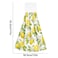 ALAZA Lemon Floral Kitchen Towels Tea Towels Dish Towels with Hanging Loop 2 Pack