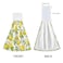 ALAZA Lemon Floral Kitchen Towels Tea Towels Dish Towels with Hanging Loop 2 Pack