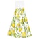 ALAZA Lemon Floral Kitchen Towels Tea Towels Dish Towels with Hanging Loop 2 Pack