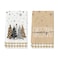 Artoid Mode Brown Buffalo Plaid Xmas Tree Merry Christmas Kitchen Towels Dish Towels 18x26 Inch Snowflakes Winter Decoration Hand Towels Set of 2