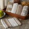 DII Everyday Basic Kitchen Collection Large Woven Cotton DishtowelTea Towel Set 18x28 Stone 5 Count