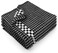 Fecido Classic Dark Kitchen Dish Towels with Hanging Loop Heavy Duty Absorbent Dish Clothes European Made 100 Cotton Tea Towels Set of 4 Black