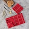 Glynniss Red Kitchen Towels and Dishcloths Set Dish Towels and Dish Rags Set for Washing Dishes Cleaning and Drying Pack of 8 red