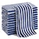 Homaxy 12 Pack Kitchen Dish Cloths Ultra Soft and Absorbent Dish Towels Reusable Fast Drying Microfiber Cleaning Cloth Coral Velvet Wave Design Nolint 10 x 10 inches Navy Blue