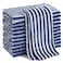Homaxy 12 Pack Kitchen Dish Cloths Ultra Soft and Absorbent Dish Towels Reusable Fast Drying Microfiber Cleaning Cloth Coral Velvet Wave Design Nolint 10 x 10 inches Navy Blue