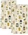 Miss Adola Flour Sack Kitchen Towels Set of 2 Spring Dish Towels with Hanging Loop 18x26 Inch Absorbent Reusable Cotton Cloths for Cleaning Cute Design Home Decorative Housewarming Canned Kimchi