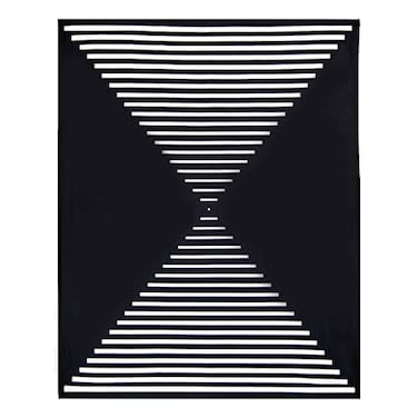 Skoy Kitchen Towel Pack of 1 for Everyday Use 100 Recycled Polyester Towel with Reversible Design 18 X 24 Black and White