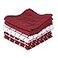Ritz Terry Check Dish Cloth Set Highly Absorbent Super Soft 100 Cotton Durable Kitchen Cleaning Cloths for Wiping Tables and Counters 6Pack Paprika