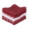 Ritz Terry Check Dish Cloth Set Highly Absorbent Super Soft 100 Cotton Durable Kitchen Cleaning Cloths for Wiping Tables and Counters 6Pack Paprika