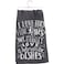 Primitives by Kathy I Love Hugs I Love Kisses Decorative Kitchen Towel WhiteBlack 28 Square