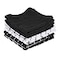 Ritz Premium 100 Cotton Terry Check Kitchen Dish Cloths Highly Absorbent Super Soft LongLasting 12x12 6Pack Black