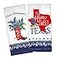 Kay Dee Designs Home Sweet Texas Bluebonnets Tea Towel and Cotton Terry Dishtowel 2 Item Bundle