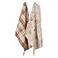 DII Fall Basics Kitchen Dishtowel Collection Printed Plaid Fall Dish Towel Set 18x28 Autumn Leaves 2 Count