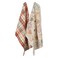 DII Fall Basics Kitchen Dishtowel Collection Printed Plaid Fall Dish Towel Set 18x28 Autumn Leaves 2 Count