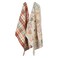 DII Fall Basics Kitchen Dishtowel Collection Printed Plaid Fall Dish Towel Set 18x28 Autumn Leaves 2 Count