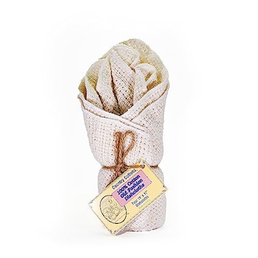 Country Cottons Old Fashion 100 Cotton Dishcloths Set of 4 Mixed Colors 4 Natural 11 x 11