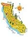 Allport Editions Hello California Kitchen Towel 100 Cotton Kitchen Dish Towel