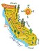Allport Editions Hello California Kitchen Towel 100 Cotton Kitchen Dish Towel