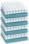 Bumble Towels Bumble Dish Cloths 8 Pack 12 x 12 100 Cotton Kitchen Towels 405 GSM Soft Highly Absorbent Durable Dish Towels for Kitchen Aqua