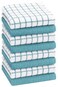 Bumble Towels Bumble Dish Cloths 8 Pack 12 x 12 100 Cotton Kitchen Towels 405 GSM Soft Highly Absorbent Durable Dish Towels for Kitchen Aqua