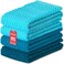 DecorRack 4 Pack Kitchen Towels 100 Cotton Dish Towels 15 x 25 Inch Absorbent Kitchen Towels for Drying Dishes Hand Towels Kitchen Cleaning Cloths Blue Set Pack of 4