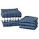 Ritz Premium Kitchen Towel and Dish Cloth Value Set Highly Absorbent Super Soft LongLasting 100 Cotton Checked and Solid Hand Towels Tea Towels Bar Towels 6 Pack Federal Blue