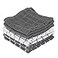 Ritz Terry Check Dish Cloth Set Highly Absorbent Super Soft 100 Cotton Durable Kitchen Cleaning Cloths for Wiping Tables and Counters 6Pack Gray