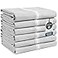LANE LINEN 100 Cotton Kitchen Towels Set 6 Pack Kitchen Dish Towels Soft Durable Size 14x25 Good for Polishing Silverware Cleaning Ceramic Countertops Machine Washable Grey Chambray